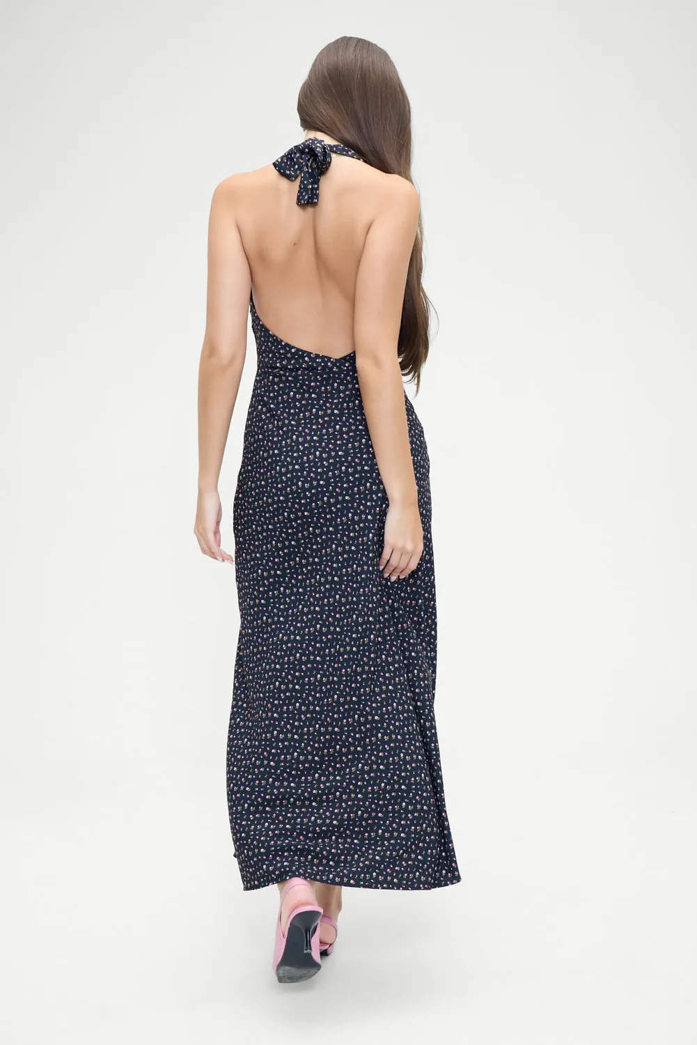 Madeleine Floral Maxi Dress - Midnight Flower sold by Frankie's Bikinis product image thumbnail 2