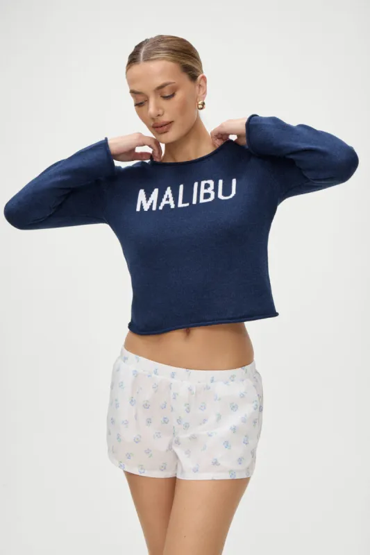 Kennedy Cotton Knit Sweater - Malibu sold by Frankie's Bikinis
