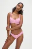 Jane Underwire Bikini Top - Pink Stripe sold by Frankie's Bikinis