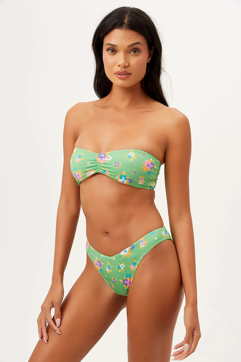 Haven High Cut Cheeky Bikini Bottom - Meadow sold by Frankie's Bikinis product image thumbnail 3