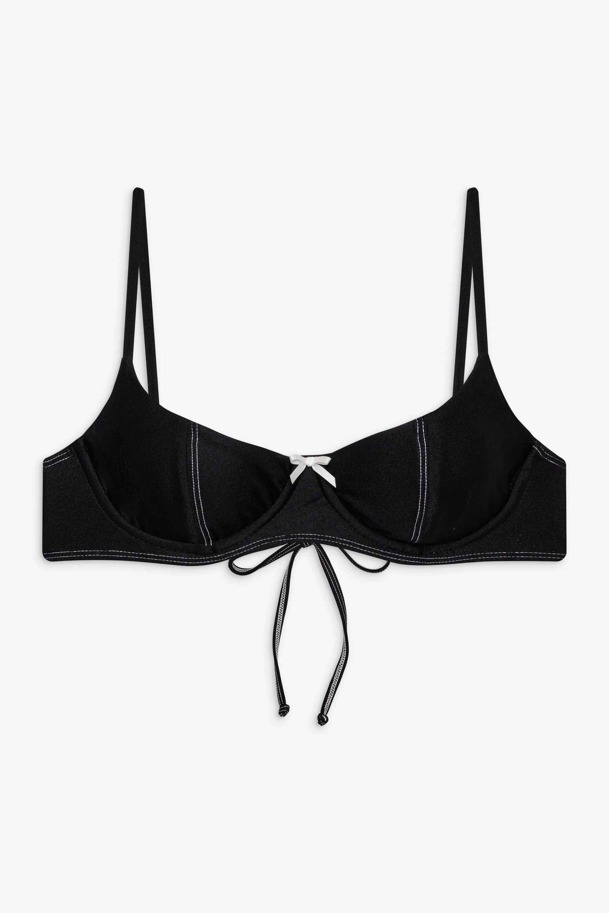 Cola Shine Underwire Bikini Top - Black Shine sold by Frankie's Bikinis product image thumbnail 3