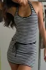 Dolly Knit Mini Dress - Jet Stripe sold by Frankie's Bikinis