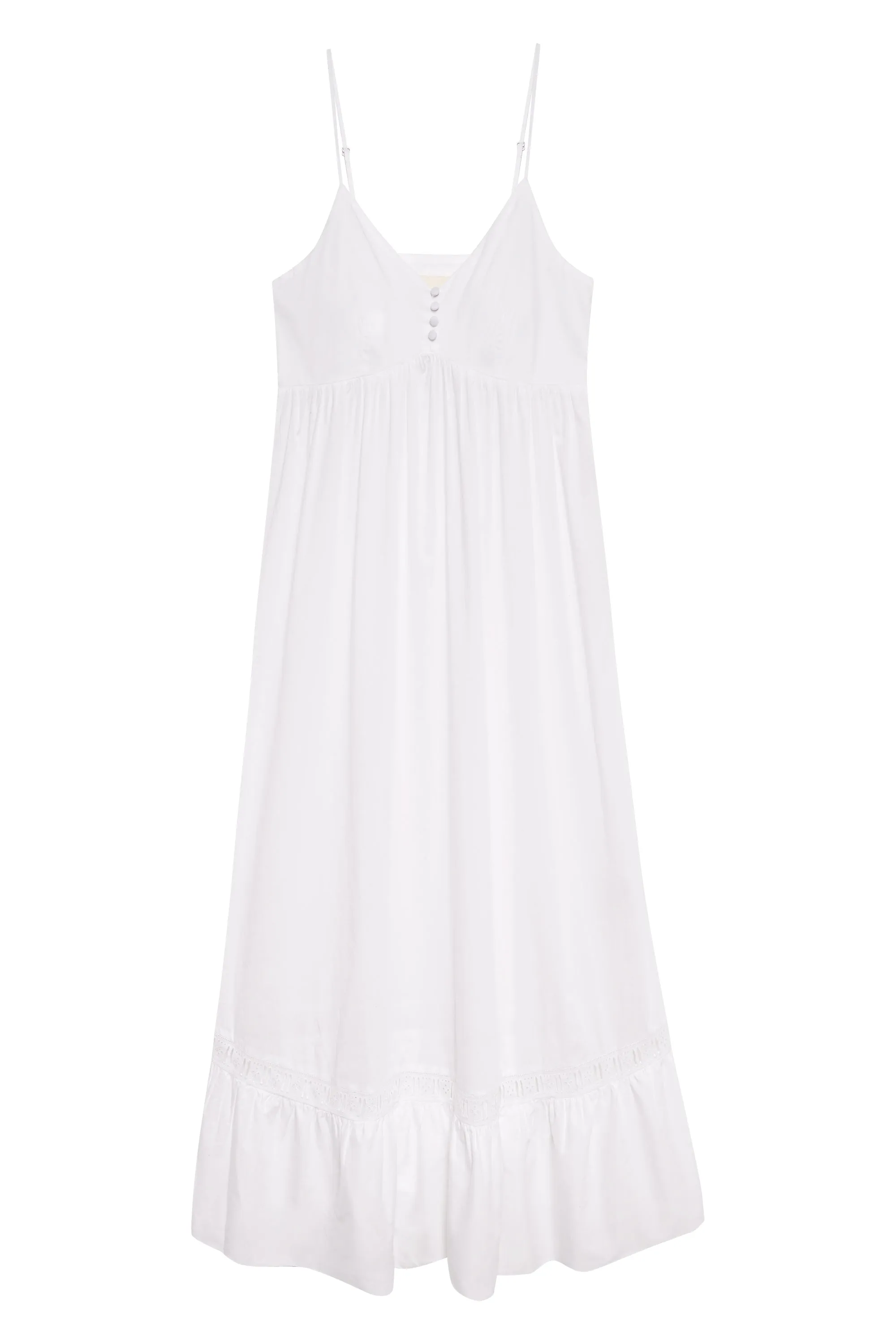 Airy Poplin Midi Dress - White sold by Frankie's Bikinis product image thumbnail 3