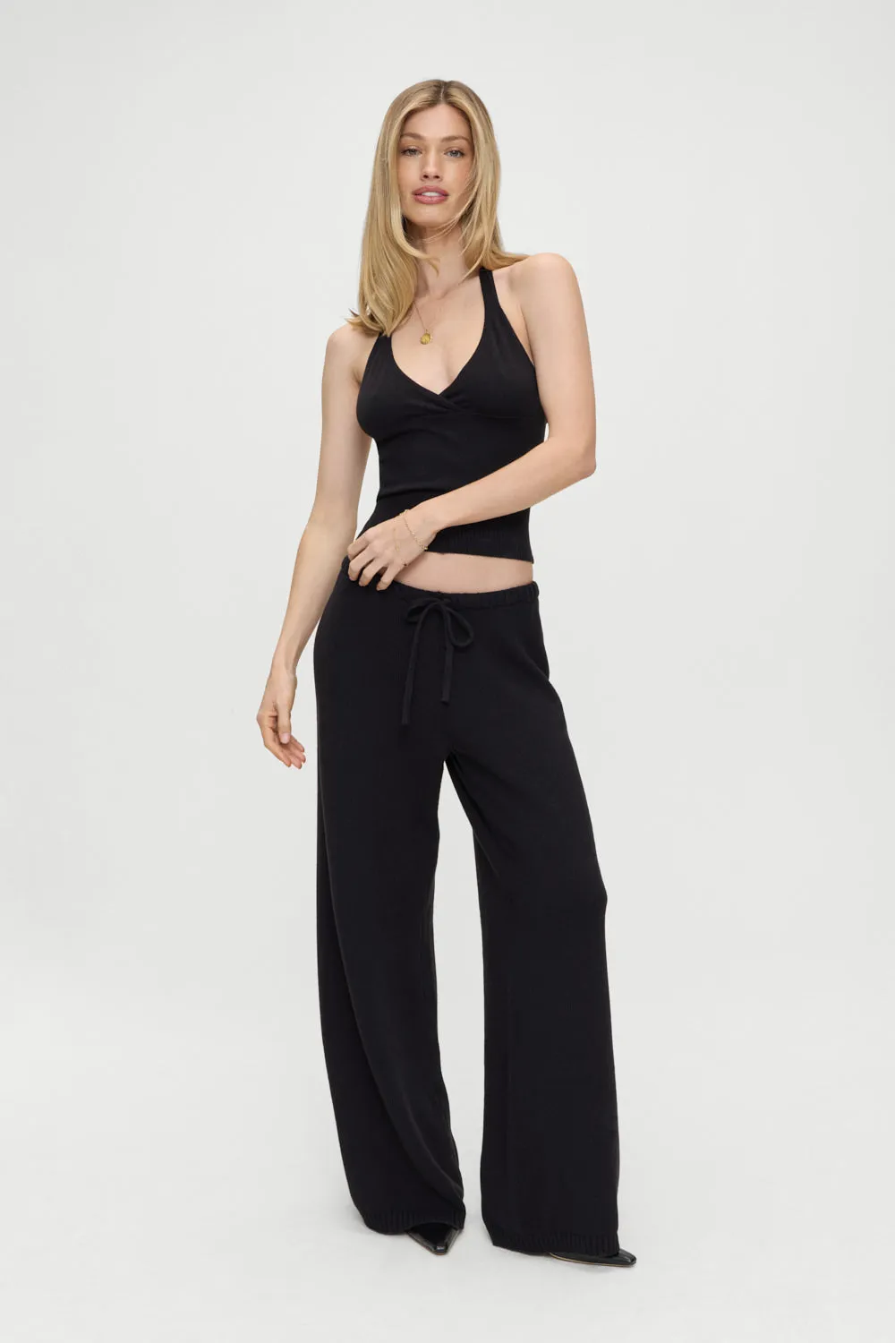 Dylan Knit Halter Top - Black sold by Frankie's Bikinis product image thumbnail 4