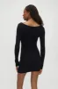 Luca Knit Mini Dress - Black sold by Frankie's Bikinis
