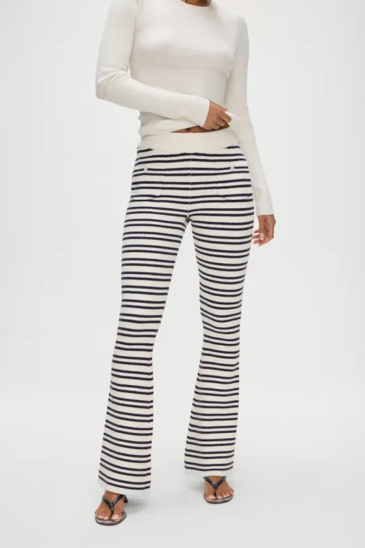 Camden Striped Knit Pants - Starlit Stripe sold by Frankie's Bikinis