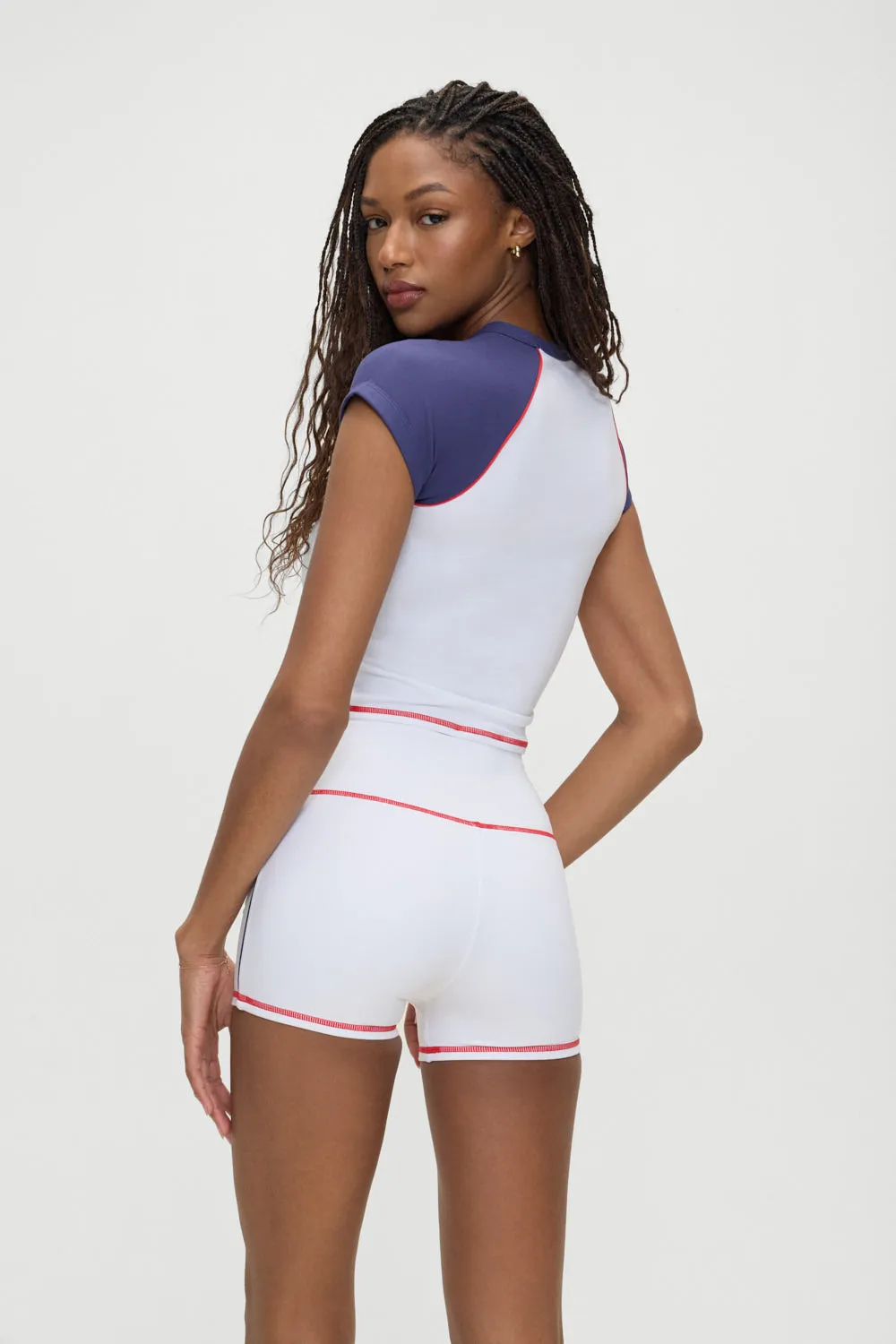 Track Star Yoga Shorts - Team Colors sold by Frankie's Bikinis product image thumbnail 2