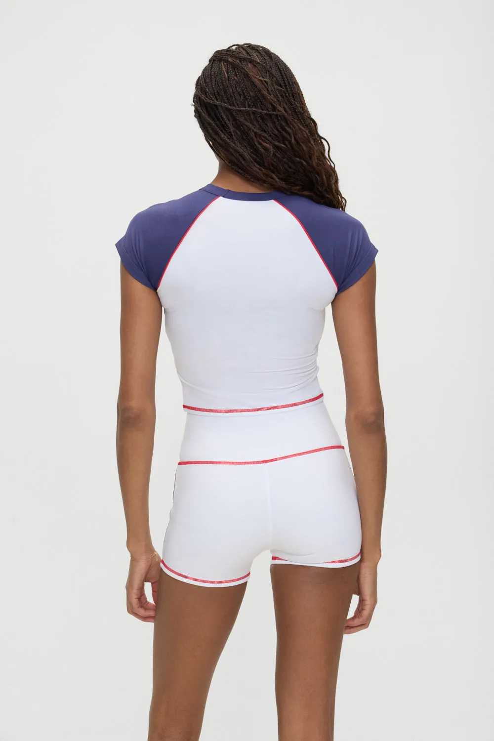 Track Star Cropped Tee - Team Colors sold by Frankie's Bikinis product image thumbnail 2