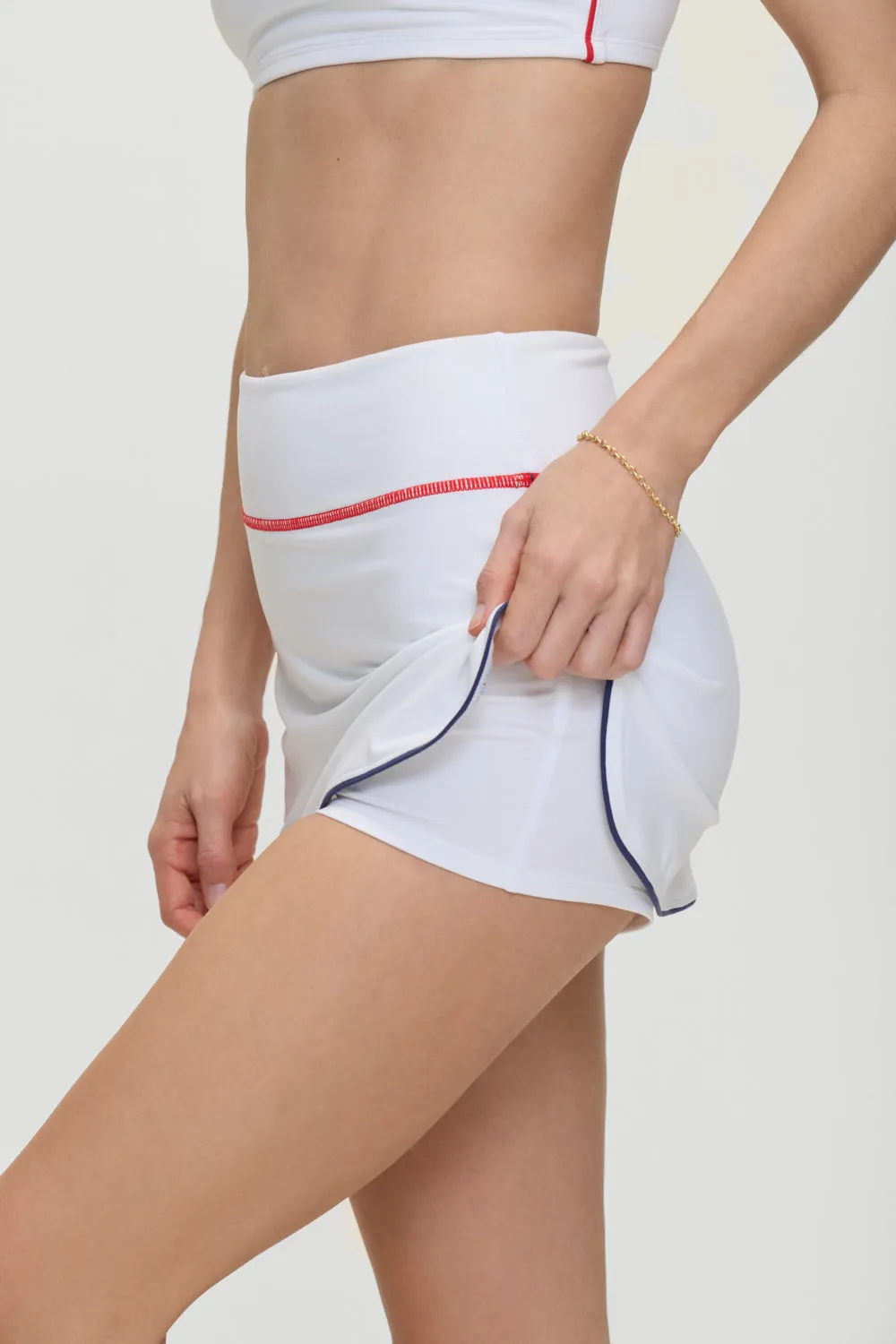 Court Mini Tennis Skort - Team Colors sold by Frankie's Bikinis product image thumbnail 4