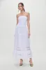 Empress Strapless Smocked Maxi Dress - White sold by Frankie's Bikinis