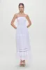 Empress Strapless Smocked Maxi Dress - White sold by Frankie's Bikinis