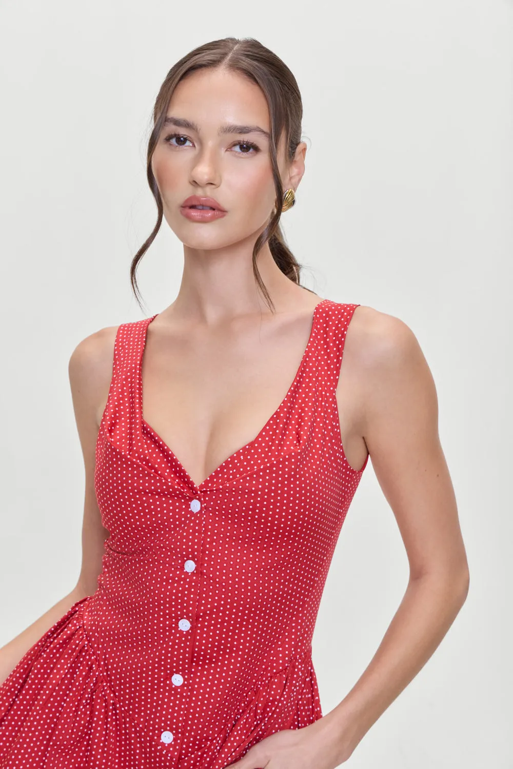 Charlotte Corset Mini Dress - Ladybug sold by Frankie's Bikinis product image thumbnail 5