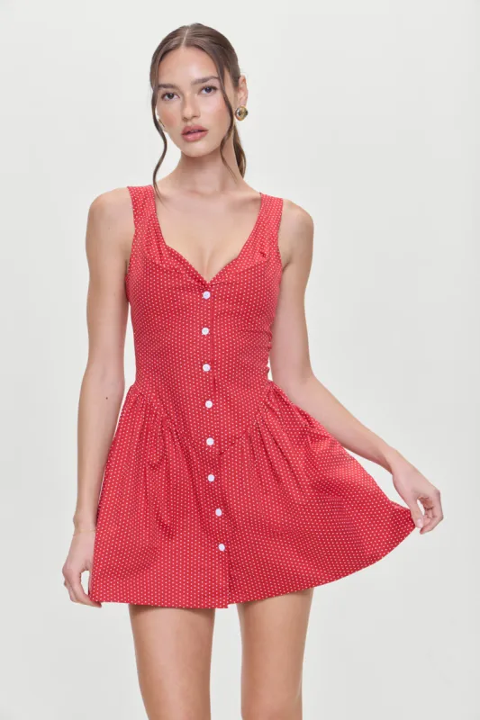 Charlotte Corset Mini Dress - Ladybug sold by Frankie's Bikinis