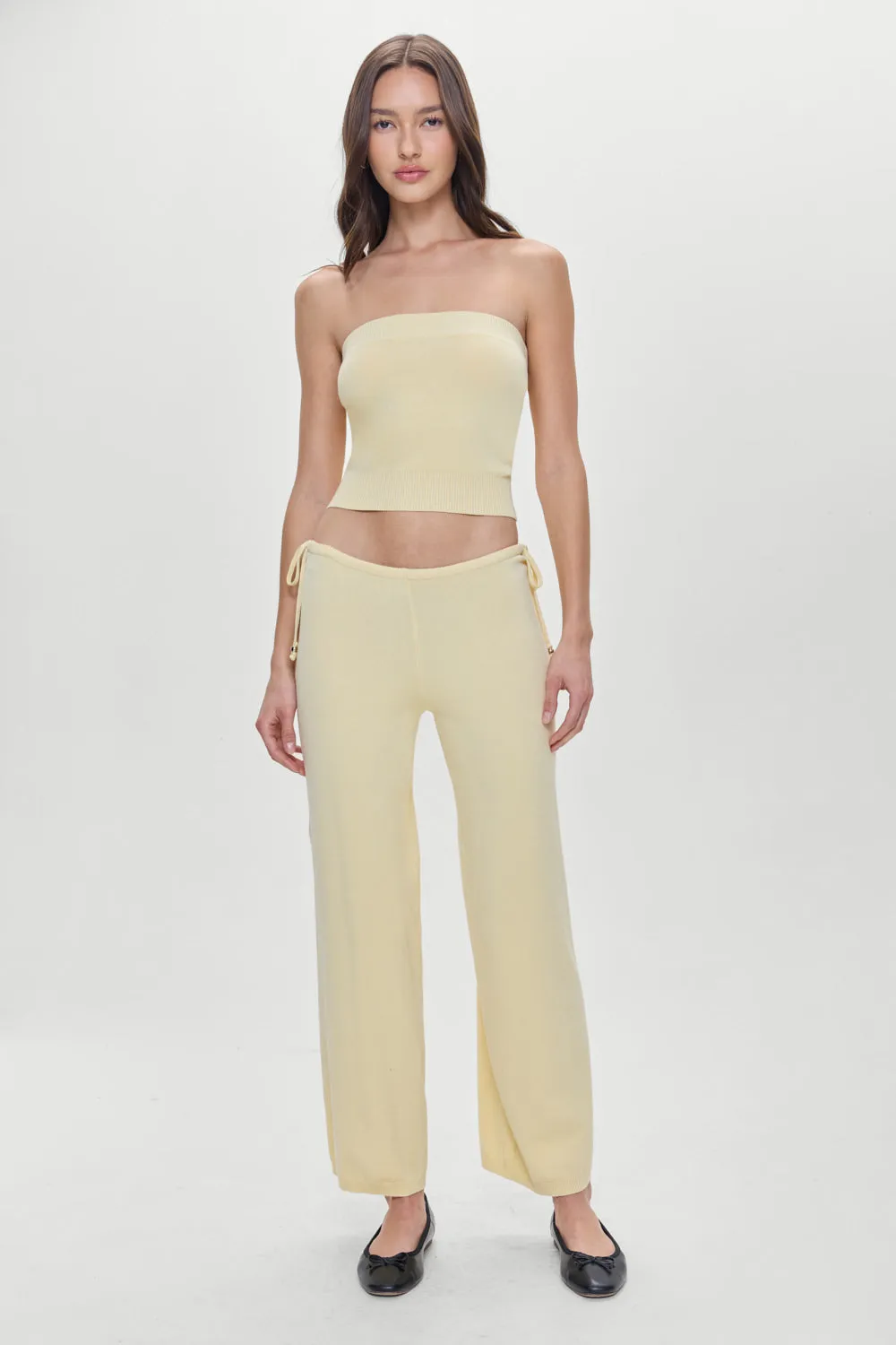 Breeze Low Rise Knit Pants - Buttercup sold by Frankie's Bikinis product image thumbnail 5