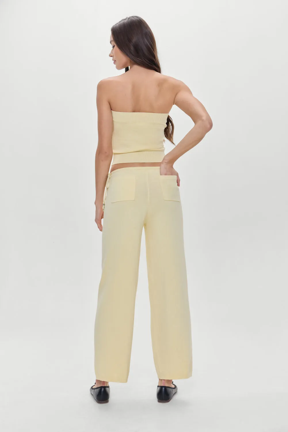 Breeze Low Rise Knit Pants - Buttercup sold by Frankie's Bikinis product image thumbnail 4
