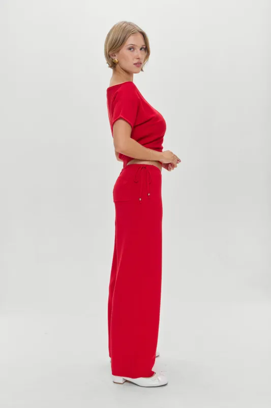 Breeze Low Rise Knit Pants - Heartstrings sold by Frankie's Bikinis