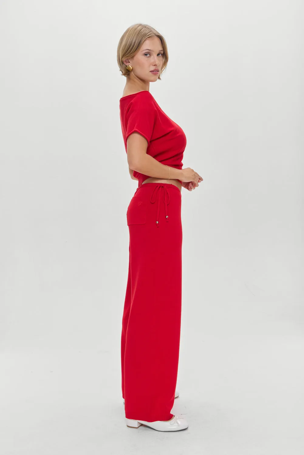 Breeze Low Rise Knit Pants - Heartstrings sold by Frankie's Bikinis