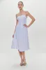 Reign Polka Dot Maxi Dress - White Polka Dot sold by Frankie's Bikinis