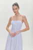 Reign Polka Dot Maxi Dress - White Polka Dot sold by Frankie's Bikinis