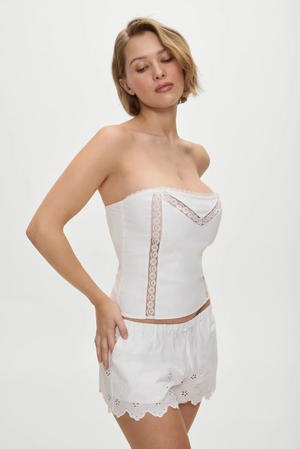 Mariam Tube Top - White sold by Frankie's Bikinis product image thumbnail 2