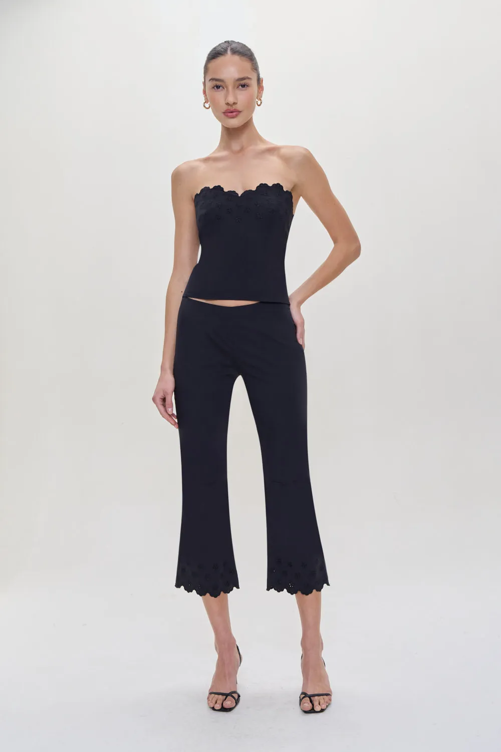 Twilight Embroidered Corset Top - Black sold by Frankie's Bikinis product image thumbnail 2