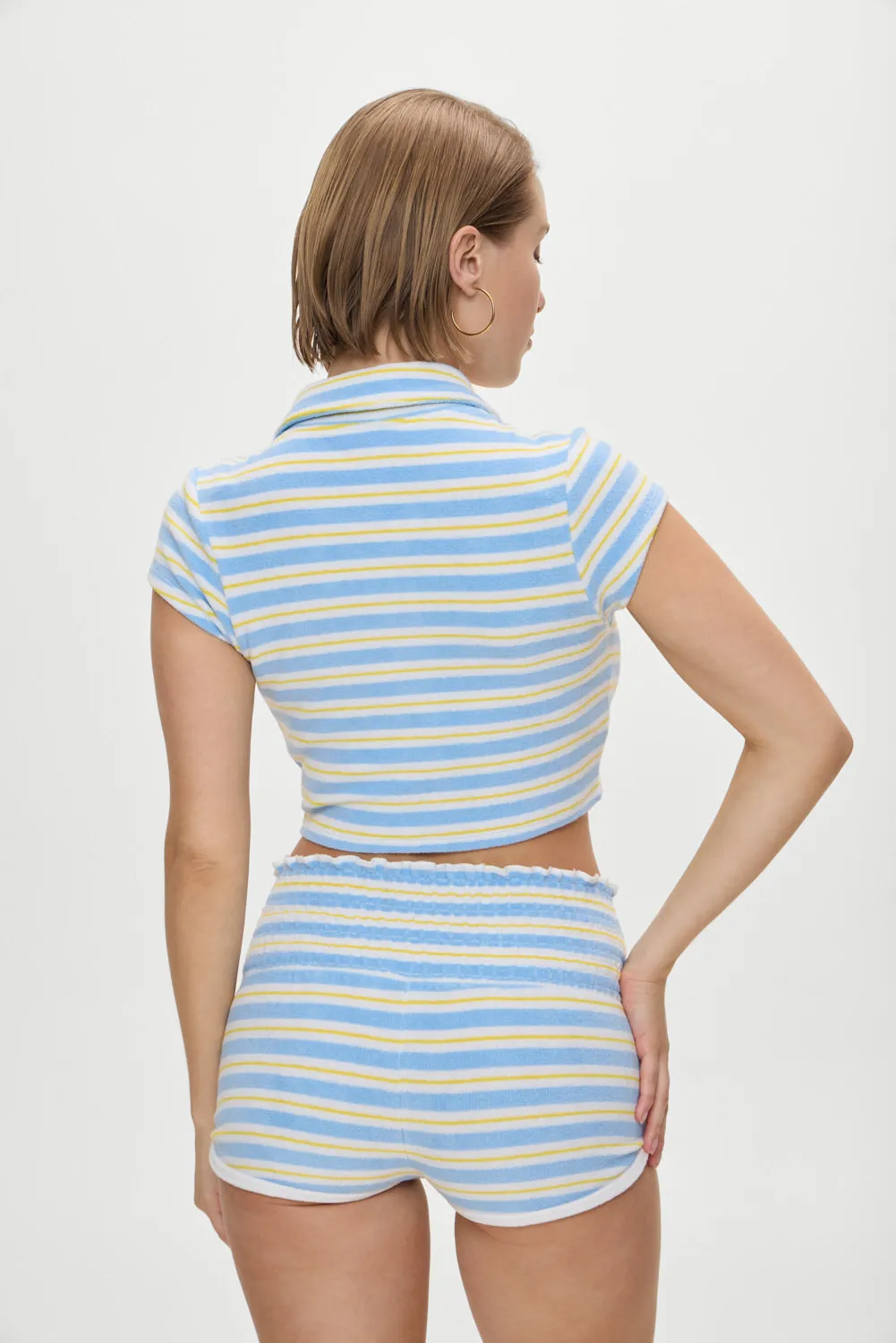 Laurel Striped Terry Cloth Shirt - Ashbury Stripe sold by Frankie's Bikinis product image thumbnail 5