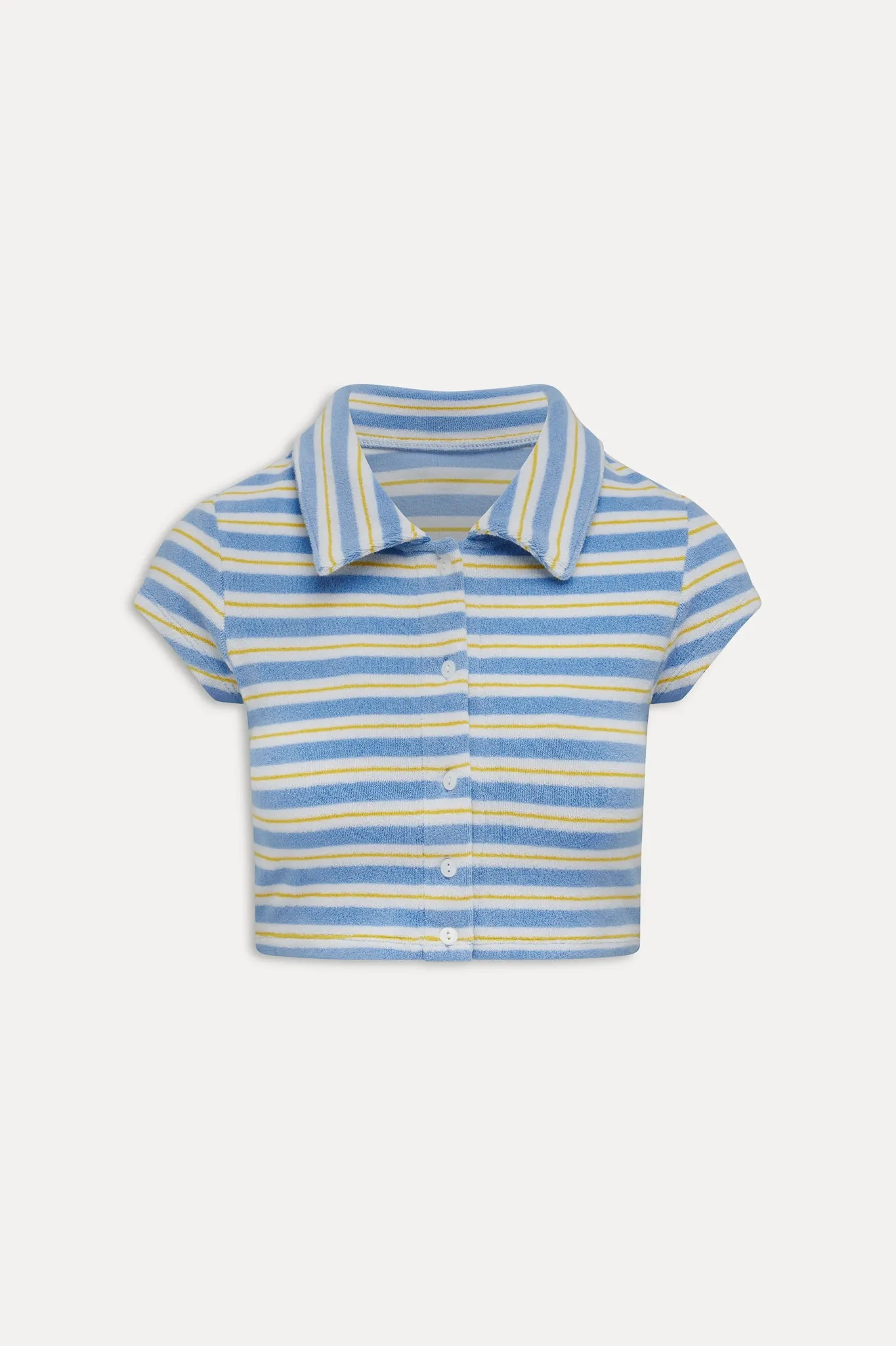 Laurel Striped Terry Cloth Shirt - Ashbury Stripe sold by Frankie's Bikinis product image thumbnail 3