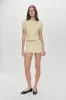 Montecito Boat Neck Knit Shirt - Buttercup sold by Frankie's Bikinis