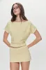 Montecito Boat Neck Knit Shirt - Buttercup sold by Frankie's Bikinis