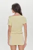 Montecito Boat Neck Knit Shirt - Buttercup sold by Frankie's Bikinis