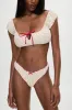 x BELLA HADID Angel Bikini Top - Strawberry Polka Dot sold by Frankie's Bikinis