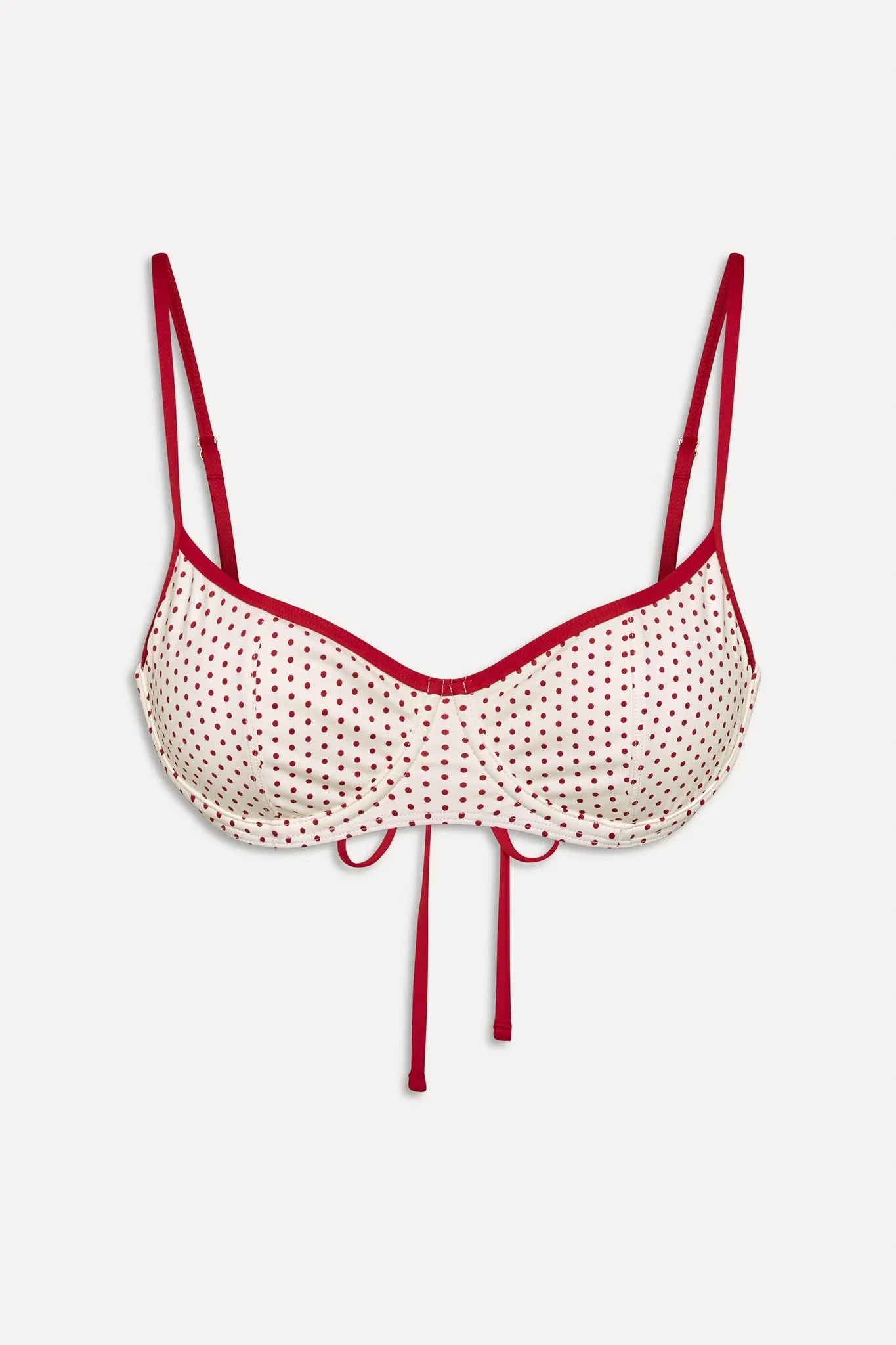 x BELLA HADID Cola Underwire Bikini Top - Strawberry Polka Dot sold by Frankie's Bikinis product image thumbnail 3