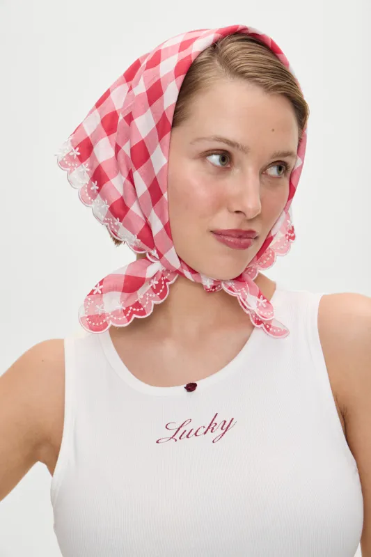 x BELLA HADID Little Miss Head Scarf - Malibu Picnic sold by Frankie's Bikinis