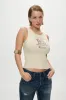 x BELLA HADID Reno Tank Top - Sand sold by Frankie's Bikinis