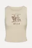 x BELLA HADID Reno Tank Top - Sand sold by Frankie's Bikinis