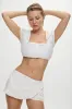 x BELLA HADID Little Miss Mini Shorts - Salt Air Eyelet sold by Frankie's Bikinis