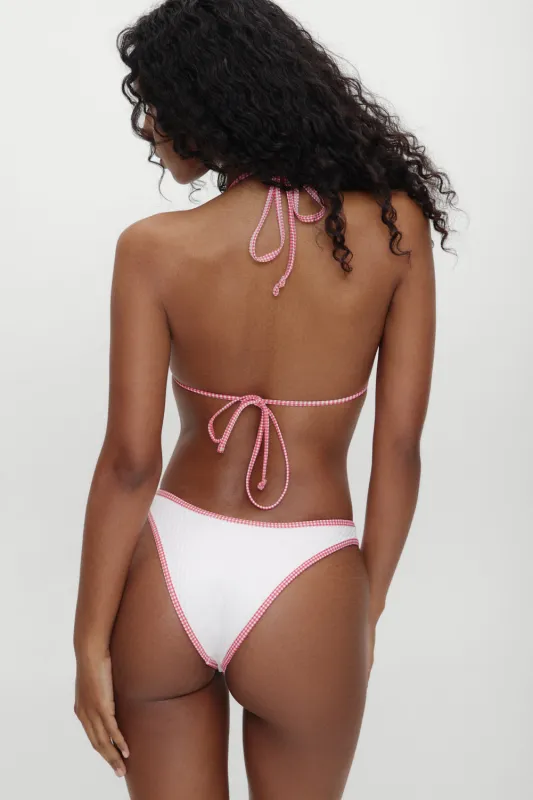 x BELLA HADID Dove Bikini Bottom - Weekend at the Farm sold by Frankie's Bikinis