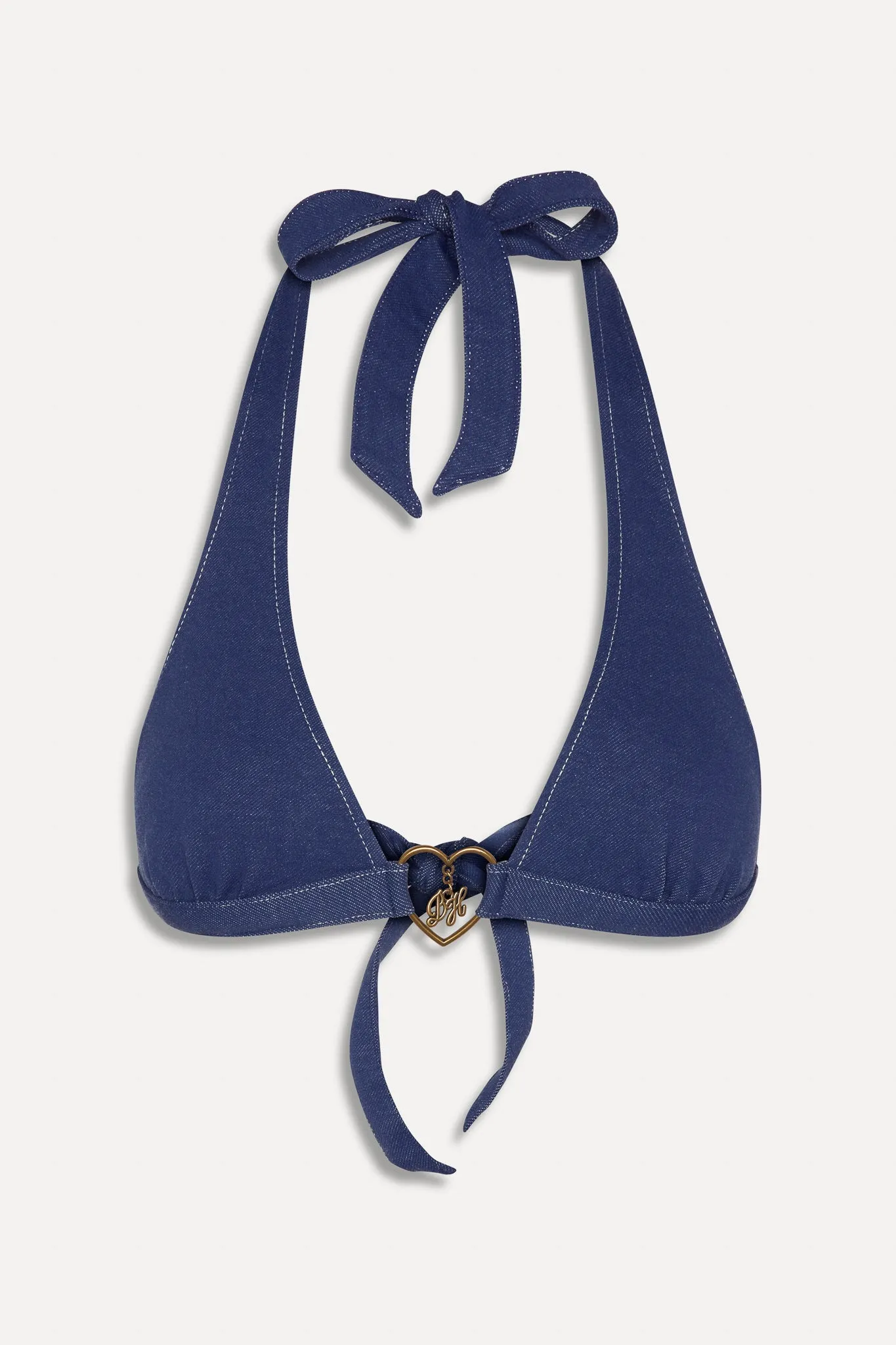 x BELLA HADID Frank Halter Bikini Top - Summer Denim sold by Frankie's Bikinis product image thumbnail 3