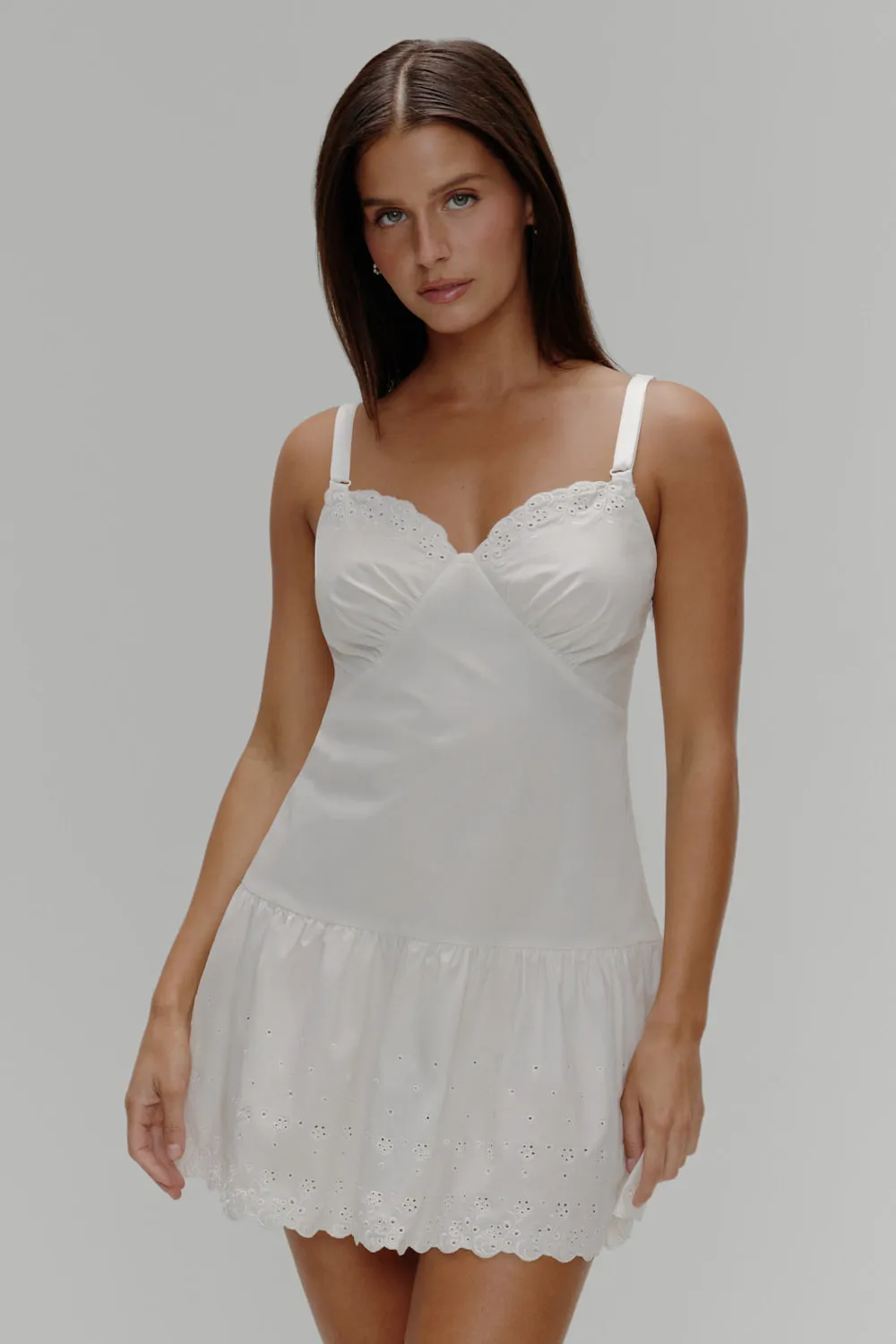 Willa Cotton Mini Dress - Spring Cloud sold by Frankie's Bikinis product image thumbnail 2