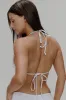 Tidal Eyelet Triangle Bikini Top - Spring Cloud sold by Frankie's Bikinis