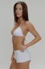 Tidal Eyelet Triangle Bikini Top - Spring Cloud sold by Frankie's Bikinis