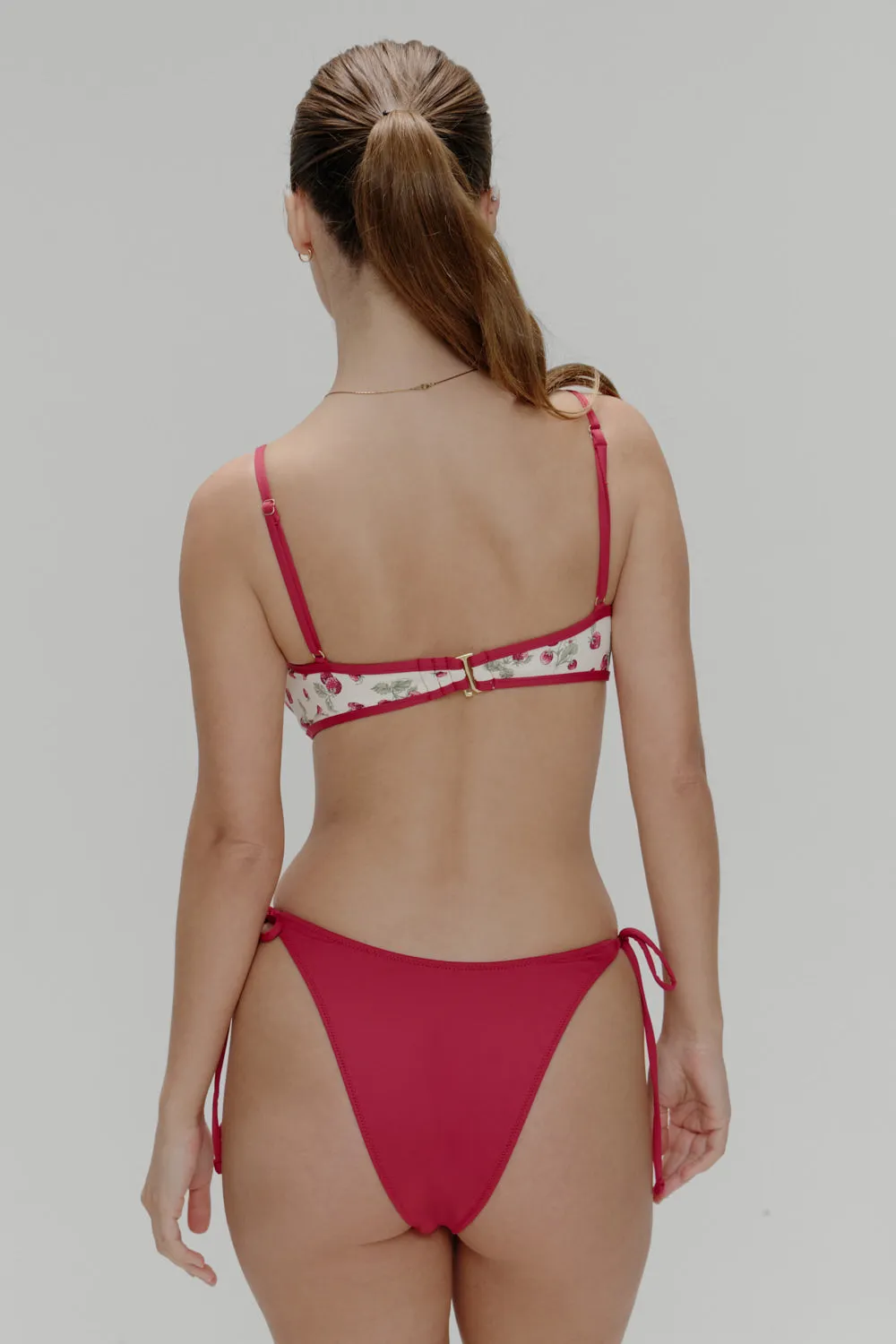 Romeo Cheeky String Bikini Bottom - Rosebud sold by Frankie's Bikinis product image thumbnail 4
