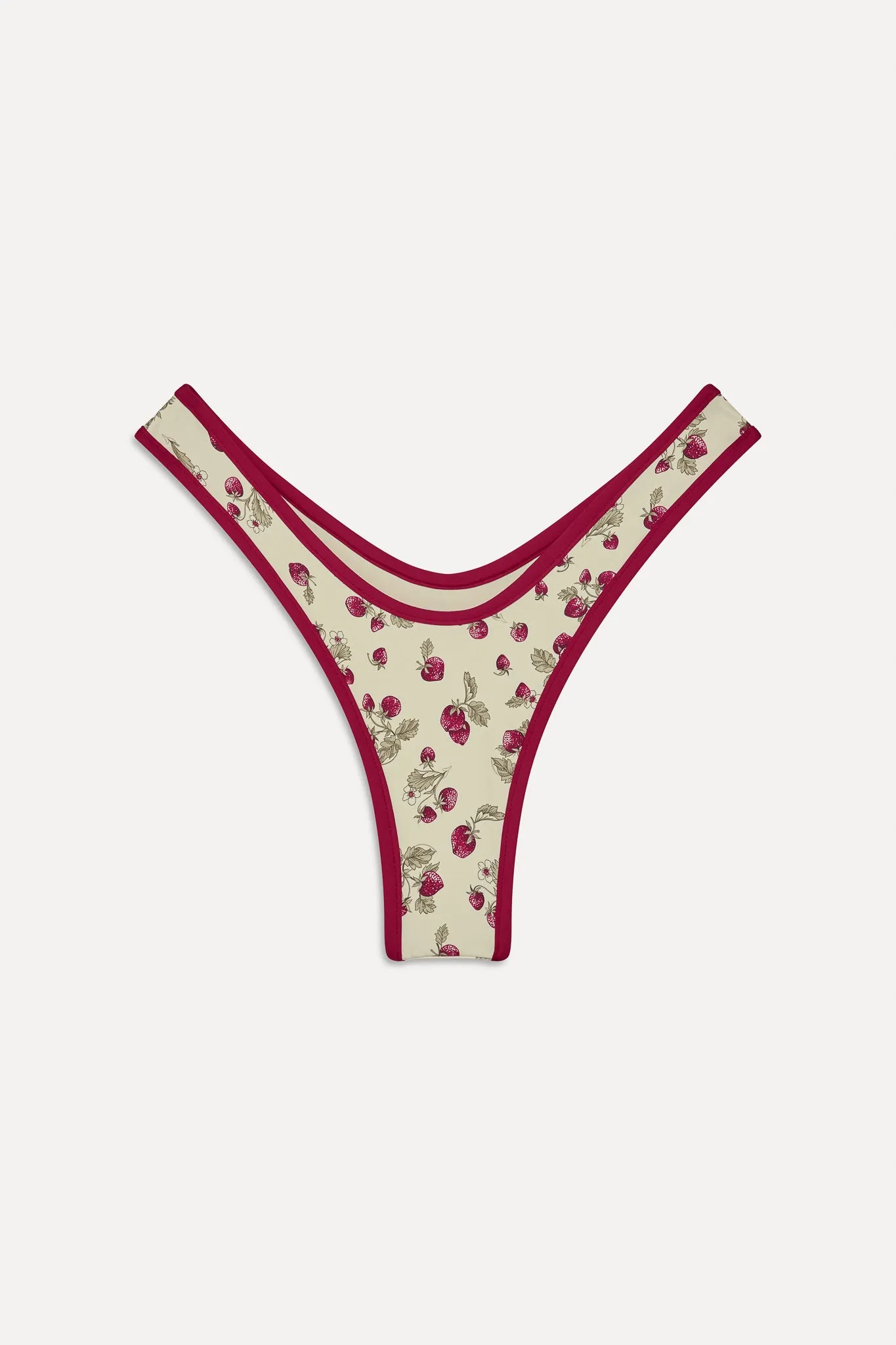Full Moon Micro Bikini Bottom - Strawberry Field sold by Frankie's Bikinis product image thumbnail 3