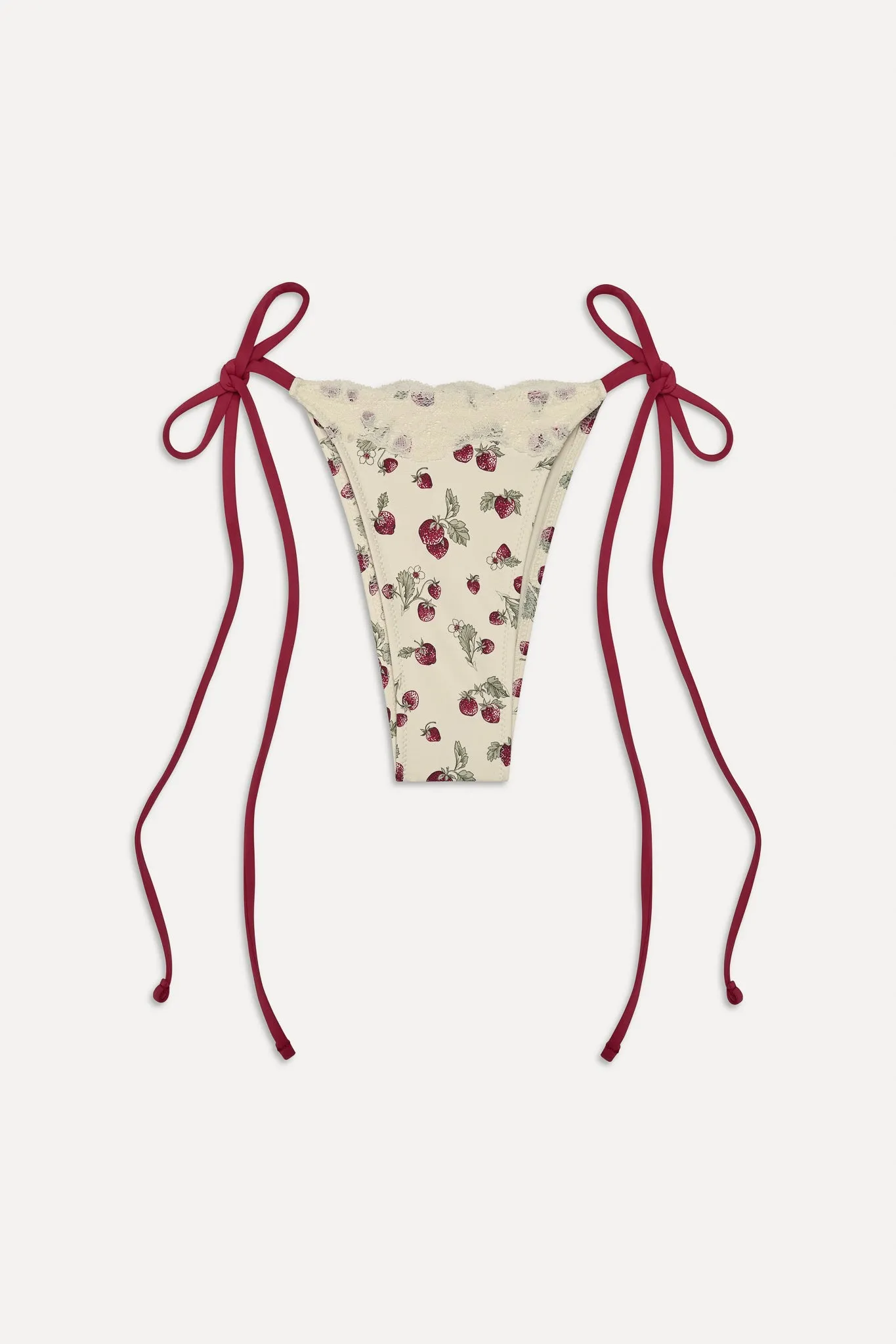 Divine Skimpy String Bikini Bottom - Strawberry Field sold by Frankie's Bikinis product image thumbnail 3