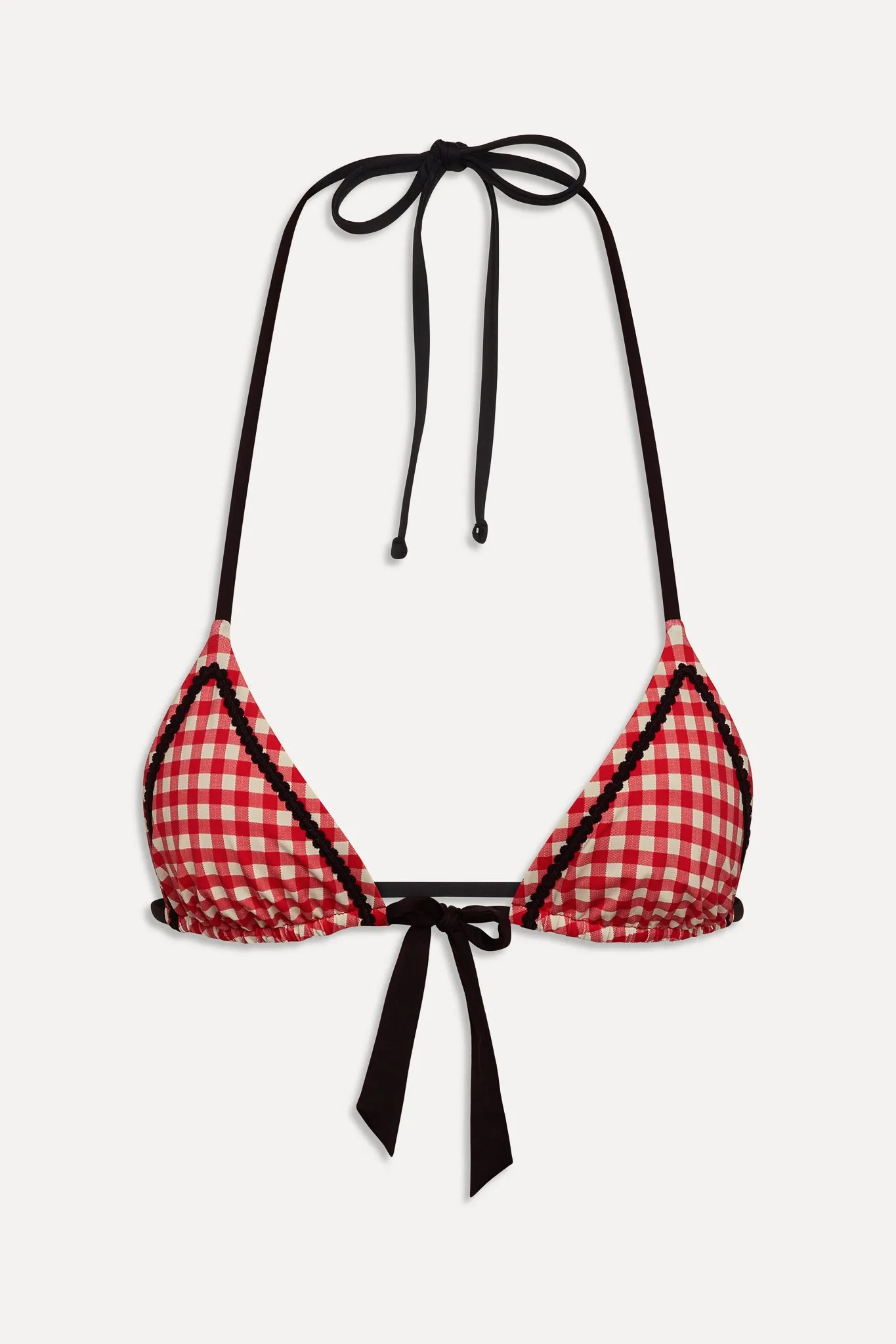 Coastal Micro Triangle Bikini Top - Cherry Picnic sold by Frankie's Bikinis product image thumbnail 3