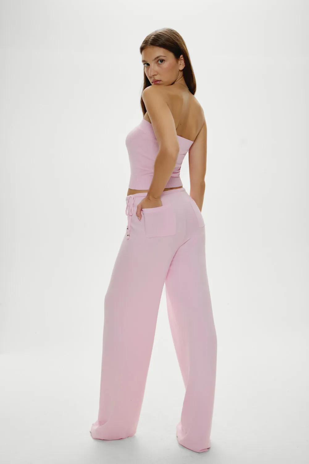 Breeze Low Rise Knit Pants - Strawberries & Cream sold by Frankie's Bikinis product image thumbnail 2