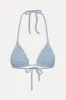 Nick Crochet Triangle Bikini Top - Blue Jay sold by Frankie's Bikinis