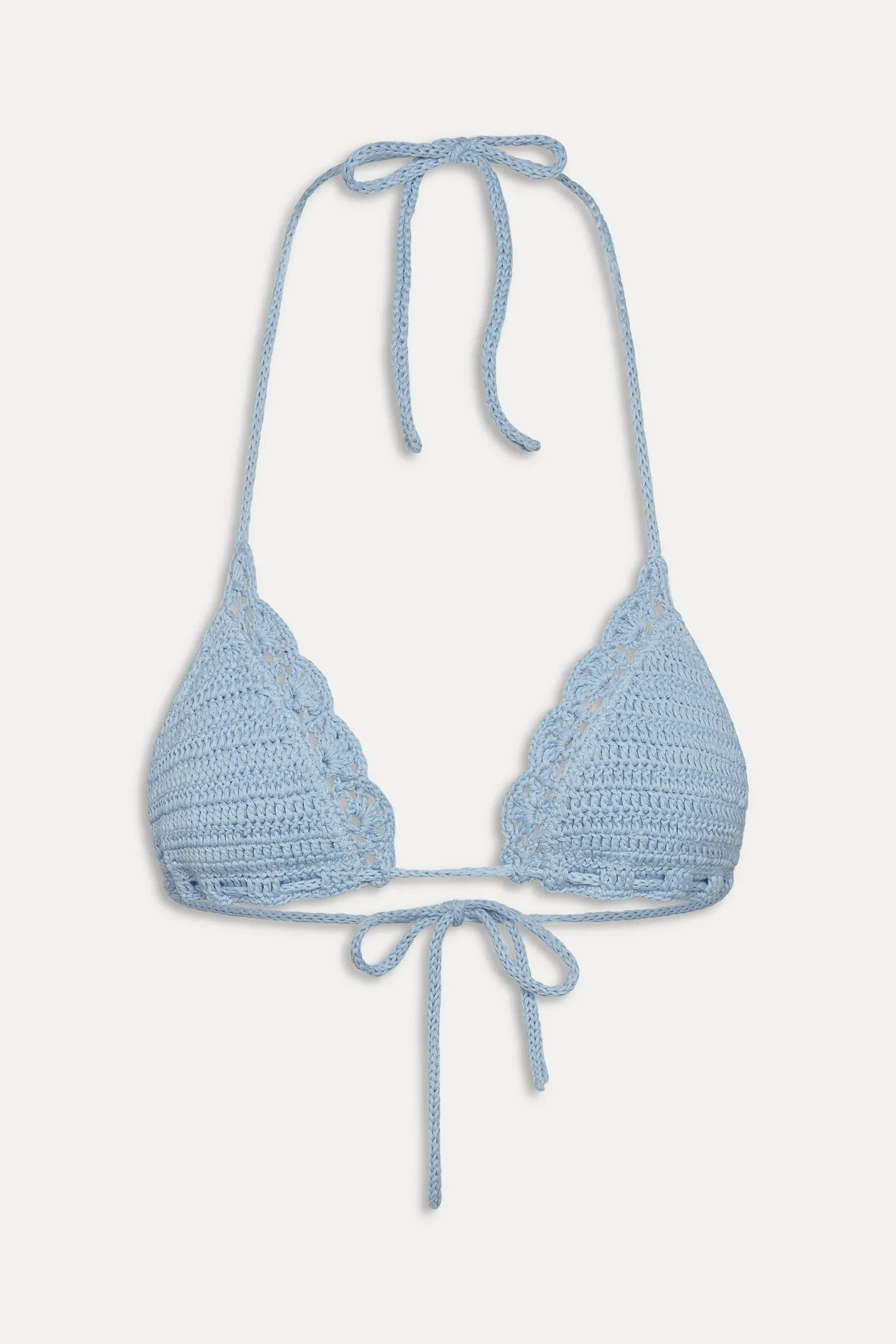 Nick Crochet Triangle Bikini Top - Blue Jay sold by Frankie's Bikinis product image thumbnail 3