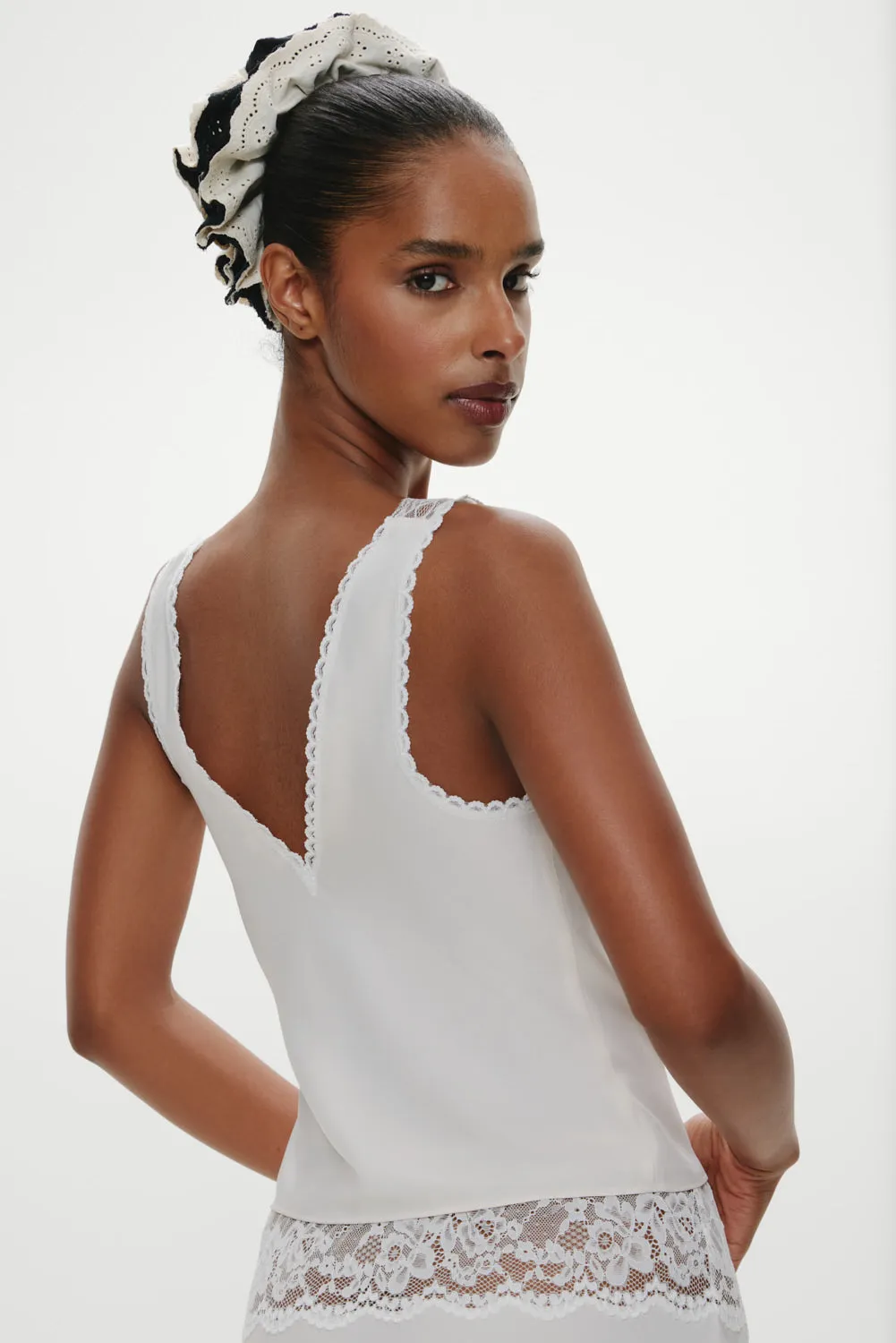 Harper Satin Lace Top - Heaven sold by Frankie's Bikinis product image thumbnail 5