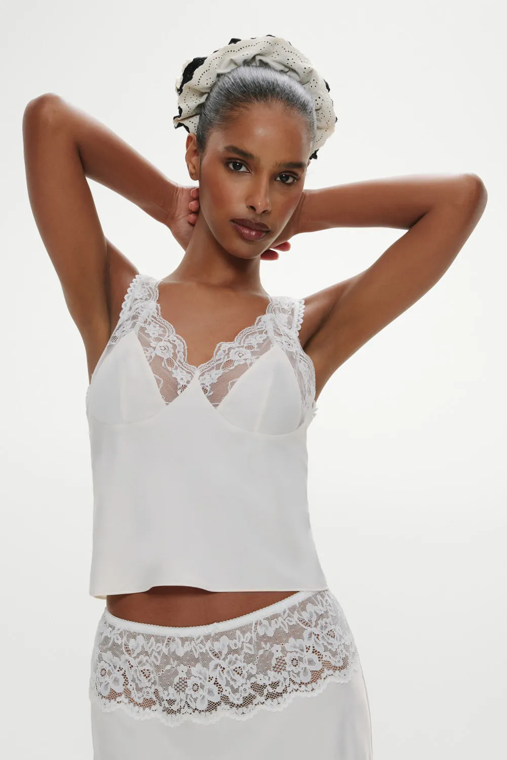 Harper Satin Lace Top - Heaven sold by Frankie's Bikinis product image thumbnail 2